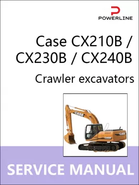 Книга по ремонту экскаватора Case CX210B / CX230B / CX240B