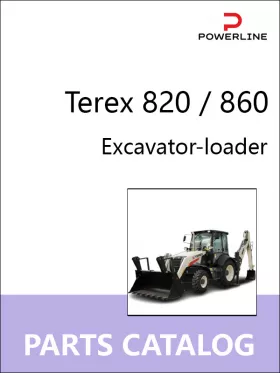 Каталог запчастей экскаватора-погрузчика Terex 820 / 860