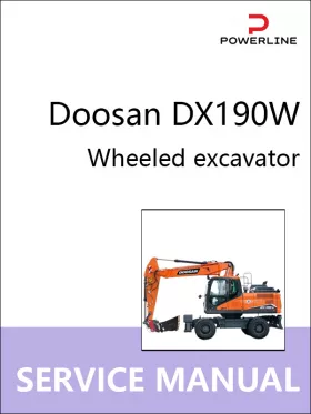 Книга по ремонту экскаватора Doosan DX190W