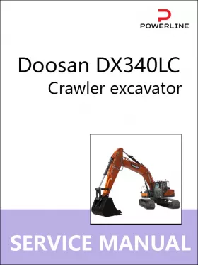 Книга по ремонту экскаватора Doosan DX340LC