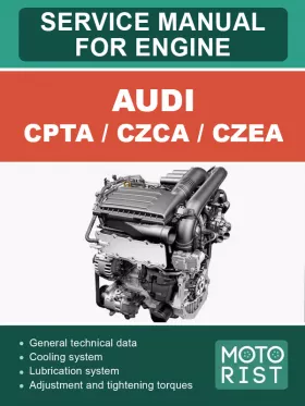 Книга по ремонту бензиновых двигателей Audi CPTA, CZCA, CZEA объемом 1.4 литра