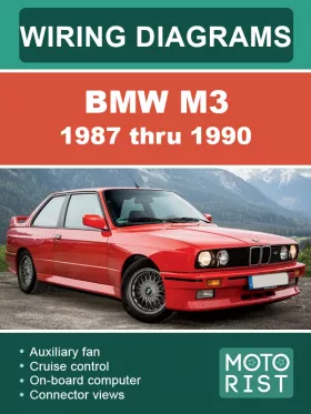 Электросхемы BMW M3 с 1987 по 1990 год