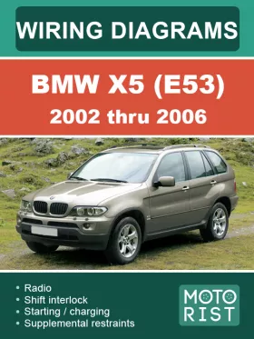 Цветные электросхемы BMW X5 (E53) с 2002 по 2006 год