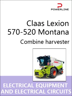 Электрооборудование и электросхемы комбайна Claas Lexion 570-520 Montana