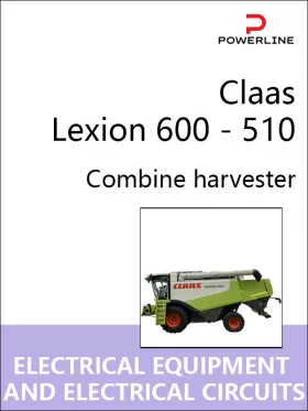 Электрооборудование и электросхемы комбайна Claas Lexion 600 — 510