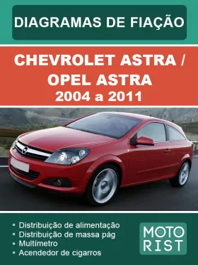 Электросхемы Chevrolet Astra / Opel Astra с 2004 по 2011 год (на португальском языке)