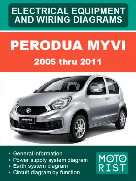 Электросхемы Perodua Myvi с 2005 по 2011 год