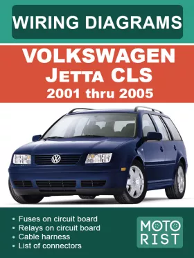 Цветные электросхемы Volkswagen Jetta CLS с 2001 по 2005 год
