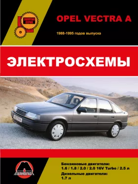 Электросхемы Opel Vectra A с 1988 по 1995 год