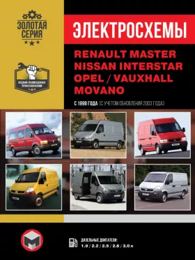Электросхемы Renault Master / Opel Movano / Nissan Interstar с 1998 года (+ обновление 2003 г.)