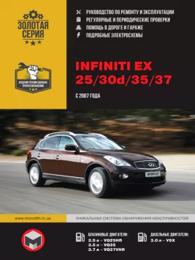 Книга по ремонту Infiniti EX25 / EX30d / EX35 / EX37 / Nissan Skyline Crossover с 2007 года