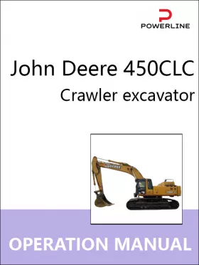 Книга по эксплуатации и техобслуживанию экскаватора John Deere 450CLC