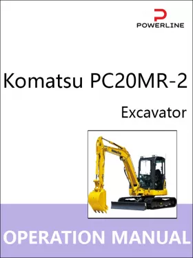 Книга по эксплуатации и техническому обслуживанию экскаватора Komatsu PC20MR-2