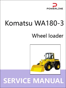 Книга по ремонту погрузчика Komatsu WA180-3