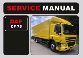 Книга по эксплуатации и техобслуживанию DAF CF 75 на английском языке