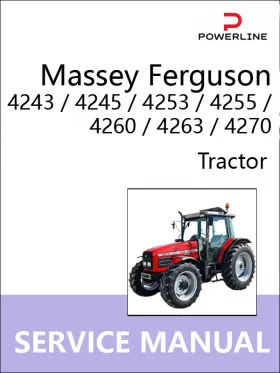 Книга по ремонту трактора Massey Ferguson 4243 / 4245 / 4253 / 4255 / 4260 / 4263 / 4270