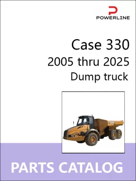 Каталог запчастей самосвала Case 330 с 2005 по 2025 год