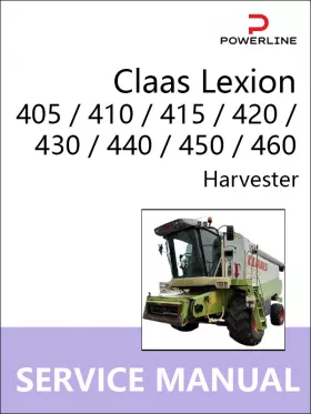 Книга по ремонту комбайна Claas Lexion 405 / 410 / 415 / 420 /430 / 440 / 450 / 460