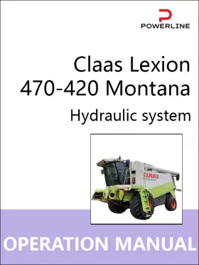 Книга по ремонту гидравлической системы комбайна Claas Lexion 470-420 Montana