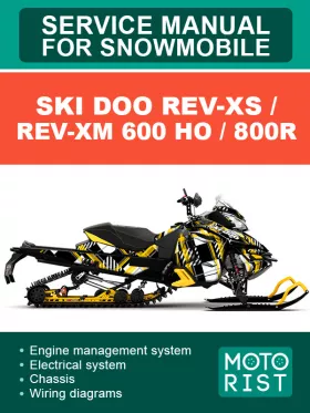 Книга по ремонту снегоходов Ski Doo REV-XS / REV-XM 600 HO / 800R