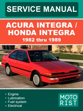 Книга по ремонту Acura Integra / Honda Integra с 1982 по 1989 год