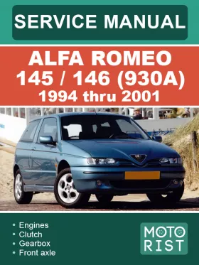 Книга по ремонту Alfa Romeo 145 / 146 (930A) с 1994 по 2001 год