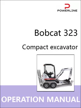 Книга по эксплуатации и техобслуживанию экскаватора Bobcat 323