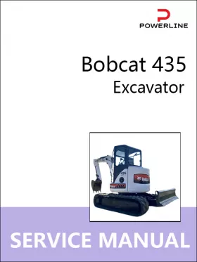 Книга по ремонту экскаватора Bobcat 435
