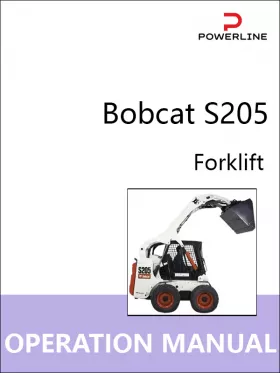 Книга по эксплуатации и техобслуживанию погрузчика Bobcat S205
