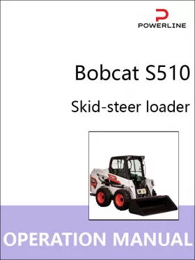 Книга по эксплуатации и техобслуживанию погрузчика Bobcat S510