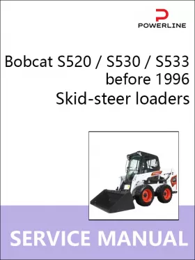 Книга по ремонту погрузчика Bobcat S520 / S530 / S533 до 1996 года