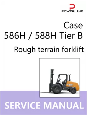 Книга по ремонту погрузчика Case 586H / 588H Tier B