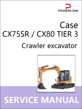 Книга по ремонту экскаватора Case CX75SR / CX80 TIER 3