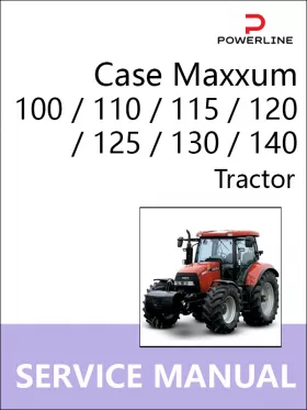 Книга по ремонту трактора Case Maxxum 100 / 110 / 115 / 120 / 125 / 130 / 140