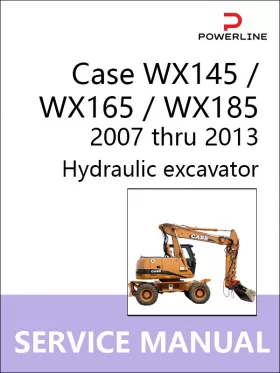 Книга по ремонту экскаватора Case WX145 / WX165 / WX185 с 2007 по 2013 год