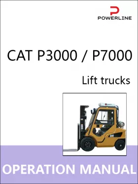 Книга по эксплуатации и техобслуживанию погрузчика CAT P3000 / P7000
