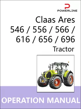 Книга по эксплуатации и техническому обслуживанию трактора Claas Ares 546 / 556 / 566 / 616 / 656 / 696