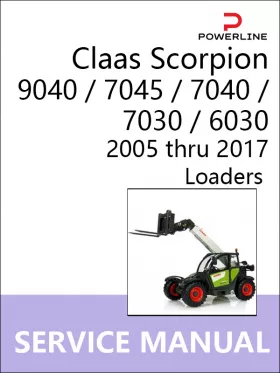 Книга по ремонту и каталог запчастей погрузчика Claas Scorpion 9040 / 7045 / 7040 / 7030 / 6030 c 2005 по 2017 год
