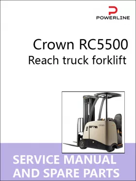 Книга по ремонту и каталог запчастей погрузчика Crown RC5500