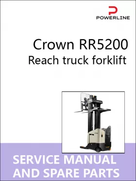 Книга по ремонту и каталог запчастей погрузчика Crown RR5200