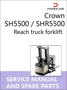 Книга по ремонту и каталог запчастей погрузчика Crown SH5500 / SHR5500