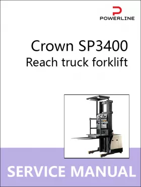 Книга по ремонту погрузчика Crown SP3400