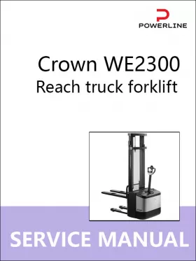 Книга по ремонту погрузчика Crown WE2300