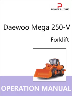 Книга по эксплуатации и техобслуживанию погрузчика Daewoo Mega 250-V