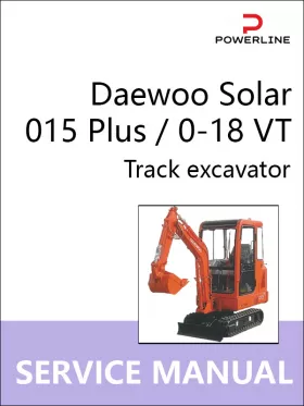 Книга по ремонту экскаватора Daewoo Solar 015 Plus / 0-18 VT