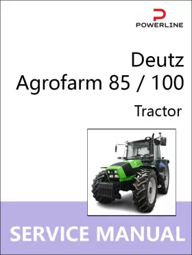Книга по ремонту трактора Deutz Agrofarm 85 / 100