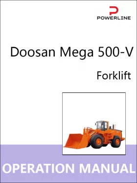 Книга по эксплуатации и техобслуживанию погрузчика Doosan Mega 500-V