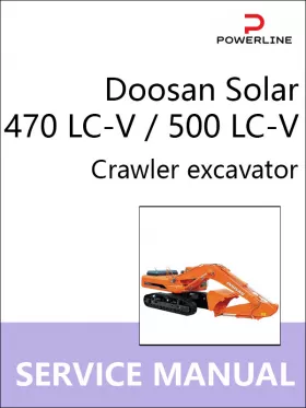 Книга по ремонту экскаватора Doosan Solar 470 LC-V / 500 LC-V