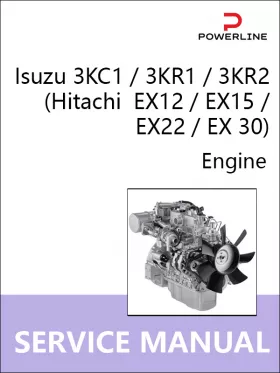 Книга по ремонту двигателя Isuzu 3KC1 / 3KR1 / 3KR2 (Hitachi  EX12 / EX15 / EX22 / EX 30)