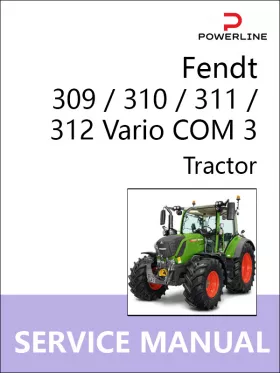 Книга по ремонту трактора Fendt 309 / 310 / 311 / 312 Vario COM 3 с 2006 по 2021 год